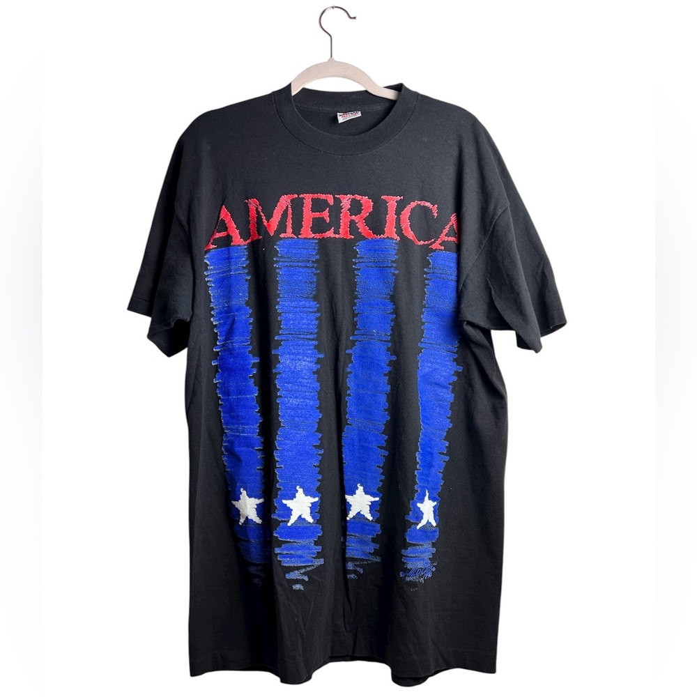 Vintage Signal Mega Tee Wild Oats 1990 Black T-Shirt XL 100%‎ Cotton Made in USA
